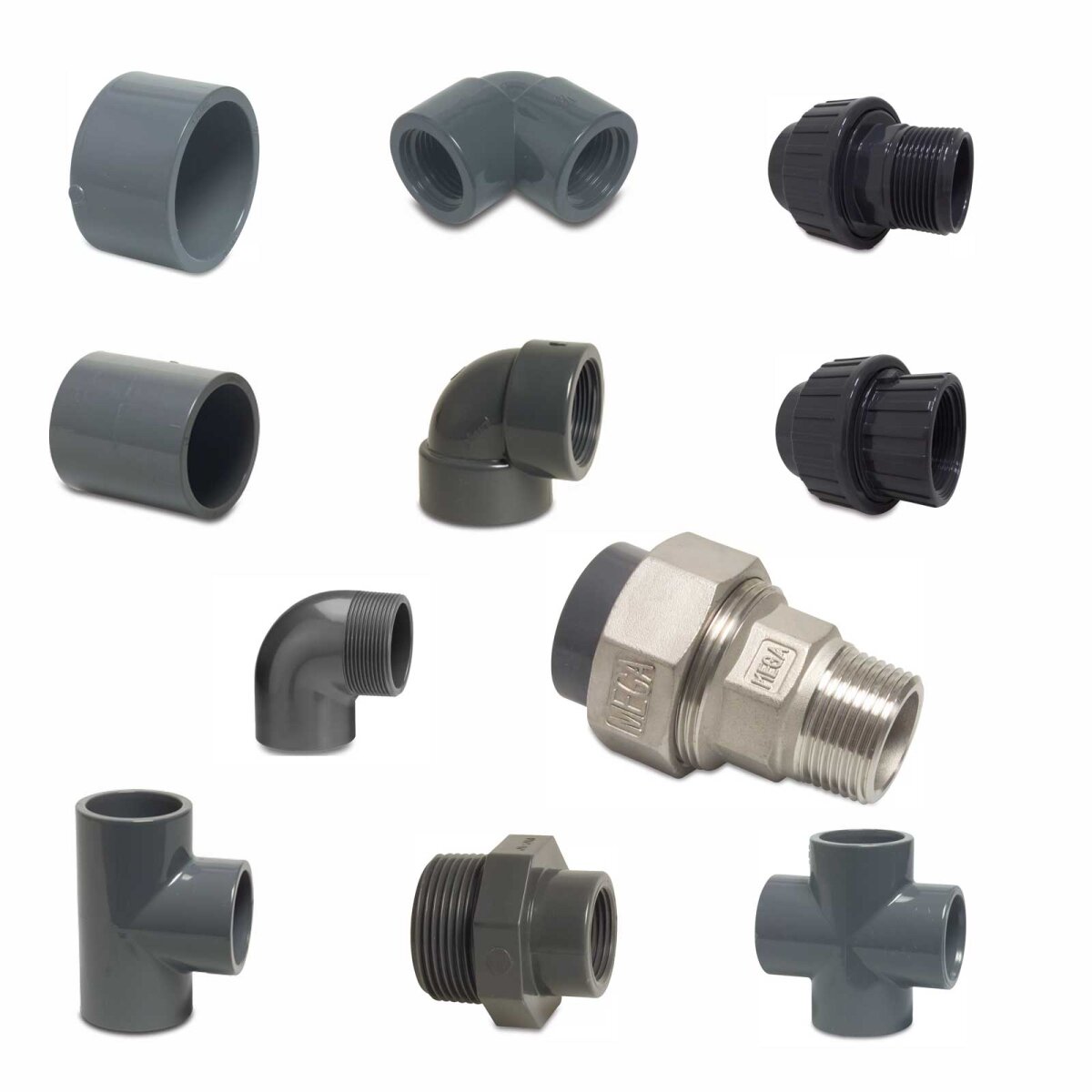 PVC-U Fittings und Zubehör