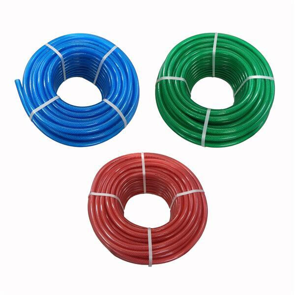 PVC Druckluft-Gewebeschlauch Lebensmittelschlauch farbig 25 Meter Rolle