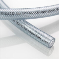 Rehau Raufilam E - Profi PVC Druckluftschlauch transparent mit Kupplungen 9mm 1 m