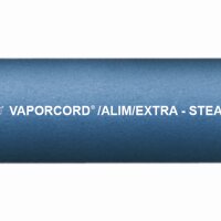 Vaporcord ALIM/EXTRA Lebensmittelschlauch Reinigungsschlauch Dampfschlauch blau/wei&szlig; (Meterware) 38mm (1 1/2&quot;)