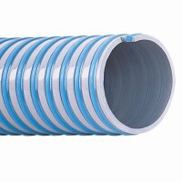 Superelastico Hochflexibler thermoplastischer Saugschlauch und Druckschlauch blau/grau (Meterware) 25mm (1&quot;)