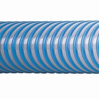 Superelastico Hochflexibler thermoplastischer Saugschlauch und Druckschlauch blau/grau (Meterware) 25mm (1&quot;)
