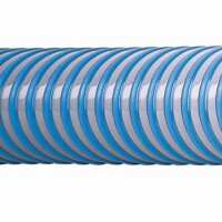 Superelastico Hochflexibler thermoplastischer Saugschlauch und Druckschlauch blau/grau (Meterware) 110mm