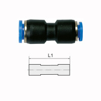 Gerade Steckverbinder Blaue Serie reduzierend 10/6 mm