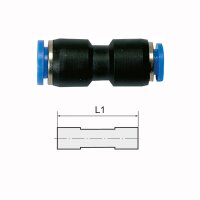 Gerade Steckverbinder Blaue Serie reduzierend 16/12 mm