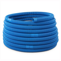 Schwimmbadschlauch Poolschlauch Saugschlauch Solarschlauch &Oslash; 32mm blau 48,4 m