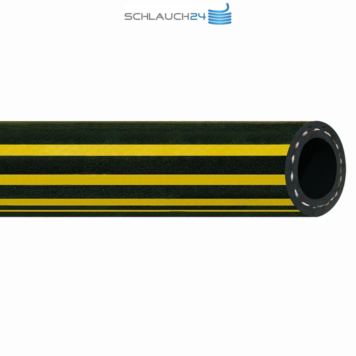 Sourcing Map Schmieröl Schlauch 4x6mm - 1 Meter NBR Gummi, ölbeständig, Schwarz