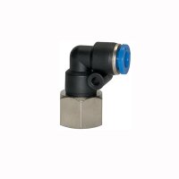 L-Steckverschraubung Winkel 90&deg; drehbar mit Innengewinde zylindrisch G 1/4 8 mm
