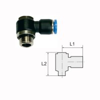 L-Steckverschraubung mit Außengewinde drehbar...