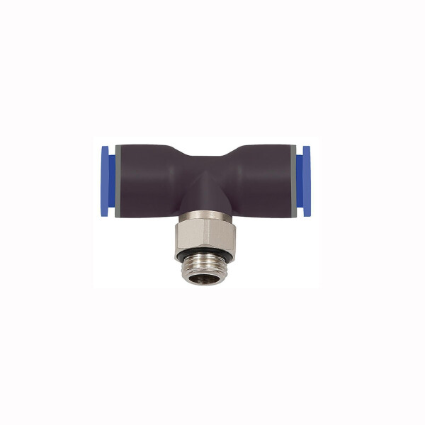 T-Steckverschraubung drehbar Außengewinde zylindrisch mit O-Ring (NBR) G 1/8 4 mm