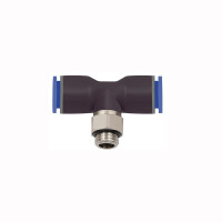 T-Steckverschraubung drehbar Au&szlig;engewinde zylindrisch mit O-Ring (NBR) G 1/8 4 mm