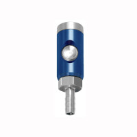Druckluft Sicherheitskupplung mit Druckknopf drehbar NW 7,4   Schlauchanschlu&szlig; 8mm