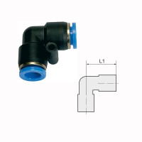 L-Steckverbindung Winkel Blaue Serie 10 mm