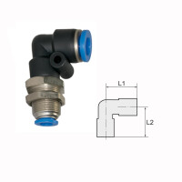 L-Schott Steckverbindung Winkel Blaue Serie M27 x 1,0
