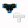 T-Steckverbindung T-Stück Blaue Serie 8 mm
