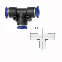 T-Steckverbindung Reduzierung zwei seitliche Abgänge...