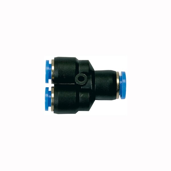 Y-Steckverbindung reduzierend Y-Stück Blaue Serie 1x10 mm / 2x6 mm
