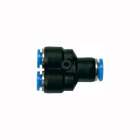 Y-Steckverbindung reduzierend Y-St&uuml;ck Blaue Serie 1x10 mm / 2x6 mm