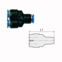 Y-Steckverbindung Y-St&uuml;ck Blaue Serie 14 mm