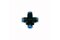 X-Steckverbindung Kreuz Stück Blaue Serie 6 mm