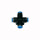 X-Steckverbindung Kreuz Stück Blaue Serie 10 mm