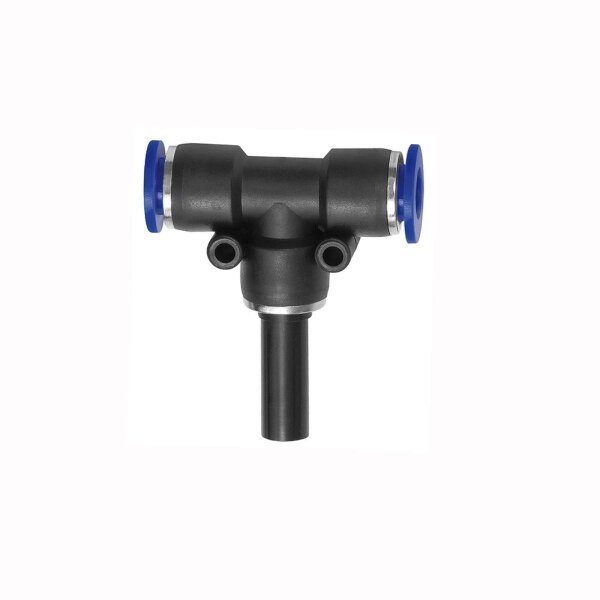 T-Steckverbindung mit Stecknippel reduzierend T-Stück Blaue Serie 10 mm / 8 mm
