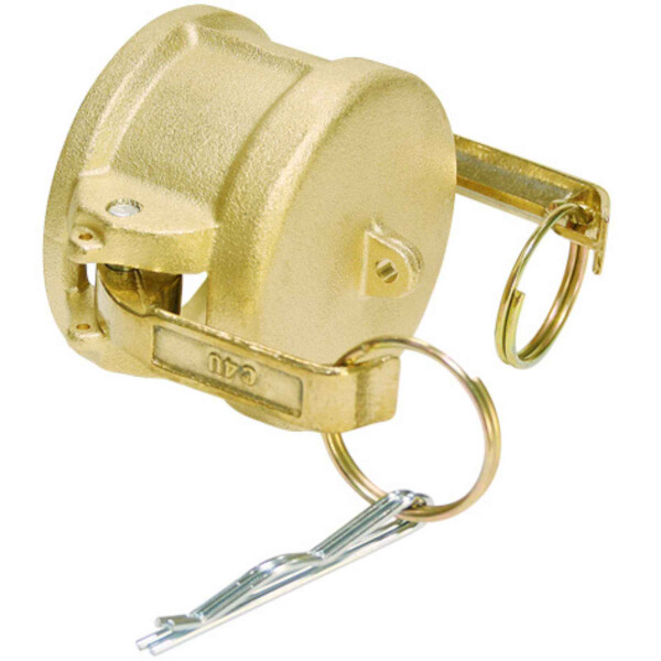 Kupplung System "Kamlok" Mutterteil Kappe Typ DC Messing 2 1/2"