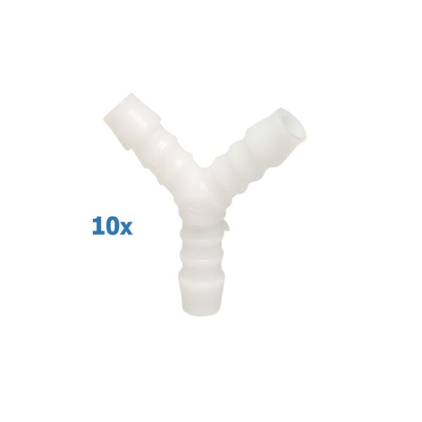 Y-Stück Schlauchverbinder aus Kunststoff - Pack (10 Stück)