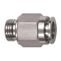 Gerade Steckverschraubung Edelstahl 1.4404...