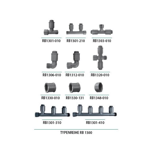 Rain Bird Ventilanschlüsse RB 1300 Serie  mit Außengewinde