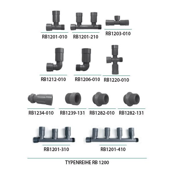 Rain Bird Ventilanschlüsse mit Innengewinde