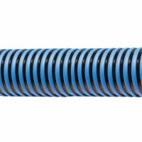 CORRUFLEX BUNA/AS flexibler PVC/NBR Saug- und Druckschlauch f&uuml;r Industriewasser, G&uuml;lle, Mineral&ouml;le blau/schwarz