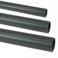 PVC-U Druckrohr 16 Bar grau Länge 1m