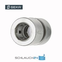 Original GEKA&reg; plus Stecksystem Schnellkupplung Messing vernickelt