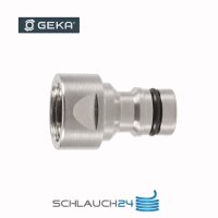 Original GEKA&reg; plus Stecksystem Schnellkupplung Messing vernickelt