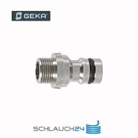 Original GEKA&reg; plus Stecksystem Schnellkupplung Messing vernickelt