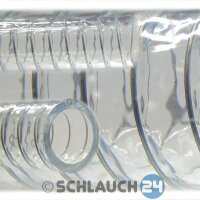 Saugschlauch Spiralschlauch Stahlspirale Abwasserschlauch transparent (Meterware)