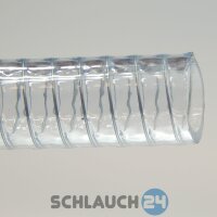 Saugschlauch Spiralschlauch Stahlspirale Abwasserschlauch transparent (Meterware)