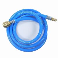 Druckluftschlauch Gewebeschlauch Kompressorschlauch Luftschlauch als Set mit Werkstatt Kupplungen von 1 bis 50 Meter 8mm 1 m