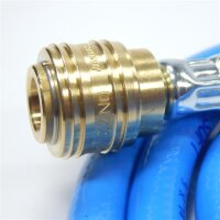 Druckluftschlauch Gewebeschlauch Kompressorschlauch Luftschlauch Soft als Set mit Werkstatt Kupplungen von 1 bis 50 Meter 8mm 1 m