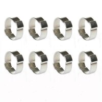 2-Ohr Schlauchschellen 10 Pack - Gr&ouml;&szlig;e:  13mm - 15mm