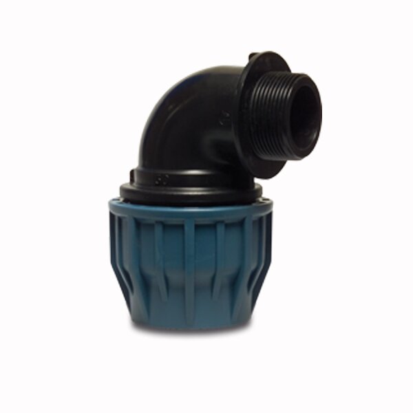 PP 90° Winkel Außengewinde Typ Jason 20mm x 3/4"