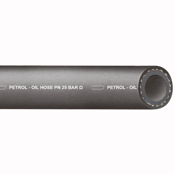 Petrol-Oil NBR/EPDM Öl- und benzinbeständiger Druckschlauch (Meterware) 16mm
