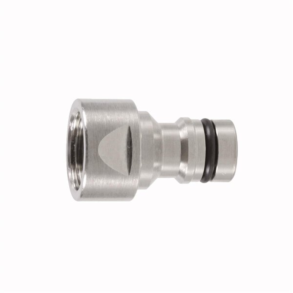 GEKA® plus Stecksystem Hahnstecker Messing vernickelt 1/2" (19,17mm)