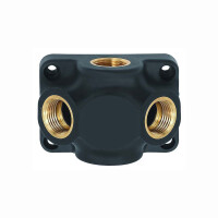 Wanddose Kunststoff Wandanschluss Endverteilerdose Innengewinde 1-Fach 1/2&quot;- 3/4&quot;