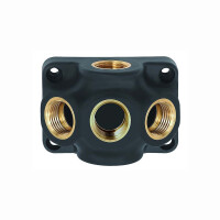 Wanddose Kunststoff Wandanschluss Endverteilerdose Innengewinde 1-Fach 1/2&quot;- 3/4&quot;