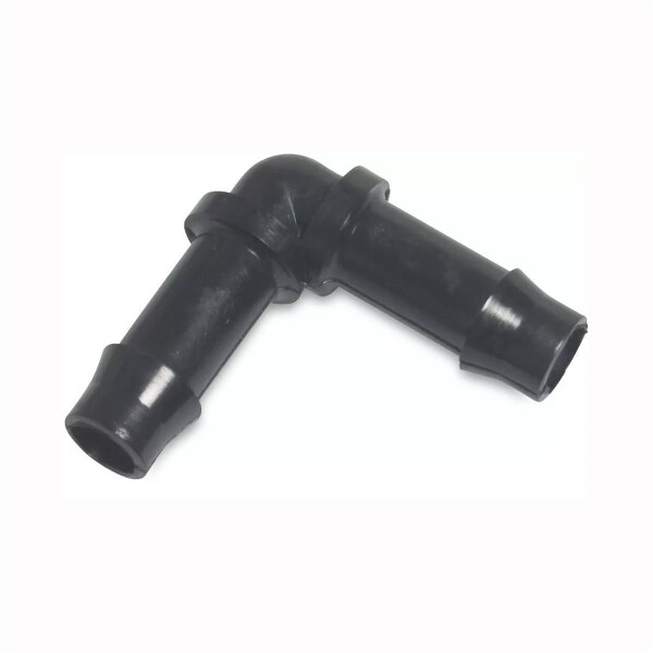 Winkel L-Stück Schlauchverbinder aus Kunststoff schwarz 10 mm