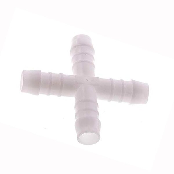 Kreuz Stück Schlauchverbinder aus Kunststoff - POM 13 mm