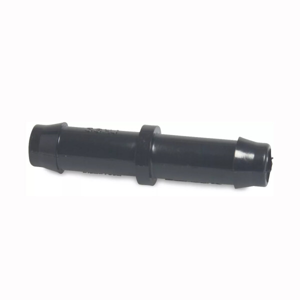 Schlauchverbindungsrohr gerade aus Kunststoff schwarz von 4 bis 32mm 6 mm