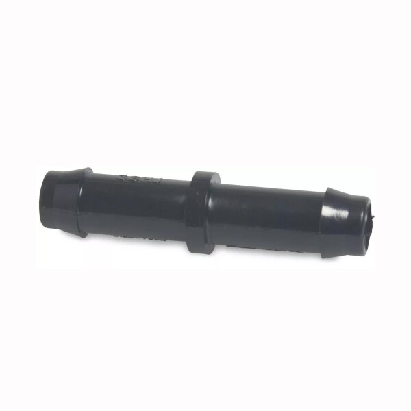 Schlauchverbindungsrohr gerade aus Kunststoff schwarz von 4 bis 32mm 10 mm